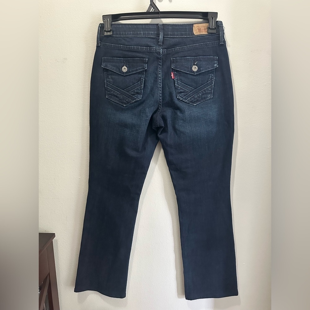 Levi’s Women’s Perfect Waist 525 Bootcut Jeans Dark Wash Blue Size 6 M - Picture 2 of 9